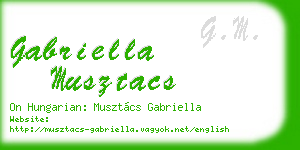 gabriella musztacs business card